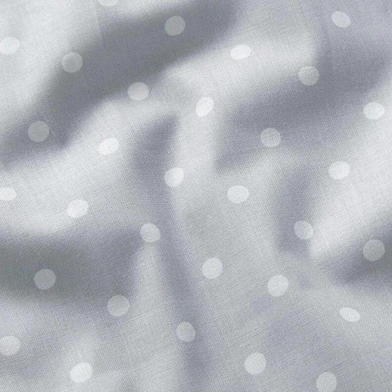 Tecido de algodão Cretone Pintas – branco/cinzento-prateado,  image number 2