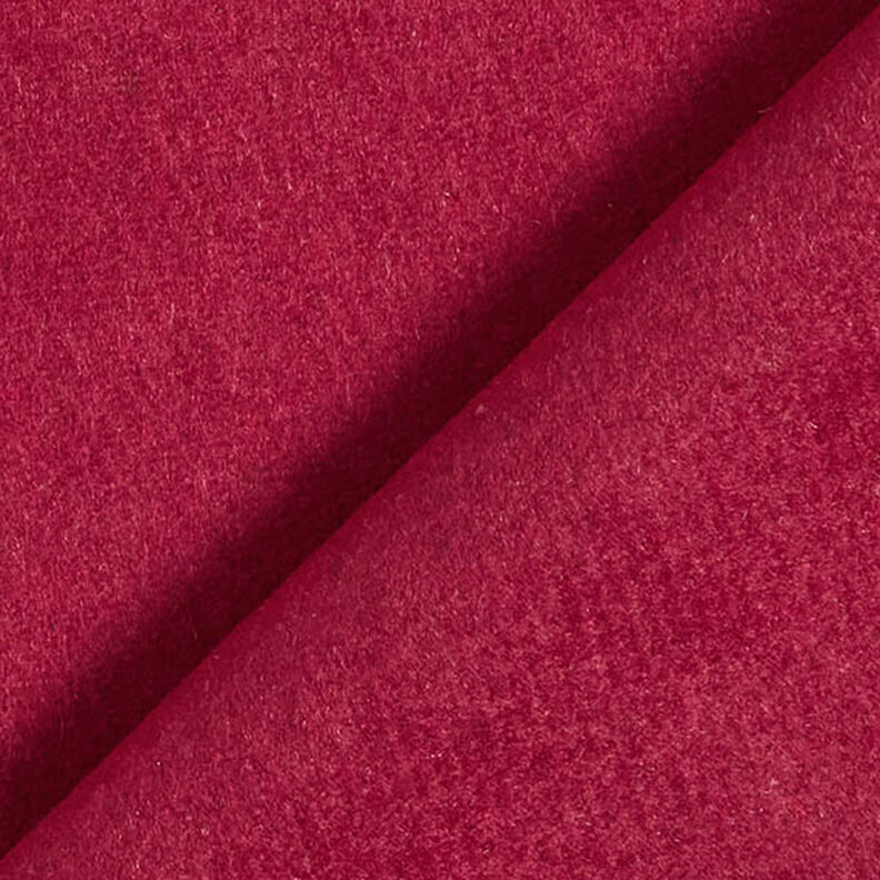 Tecido para sobretudos Mistura de lã Liso – vermelho escuro,  image number 3