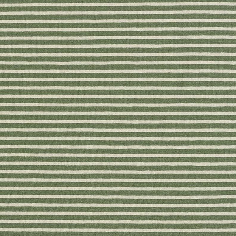 Jersey de algodão Riscas estreitas – verde amarelado/verde-pinheiro,  image number 1