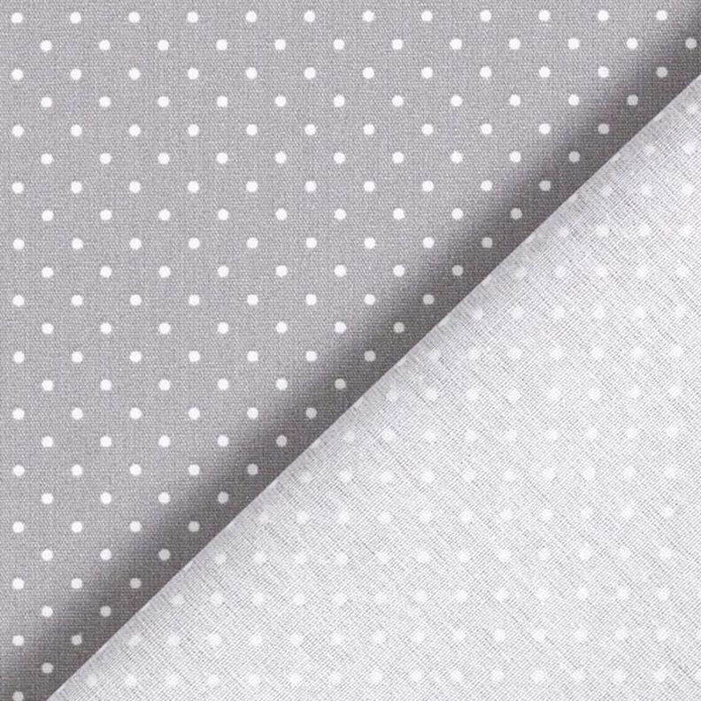 Popelina de algodão pintas pequenas – cinzento/branco,  image number 6