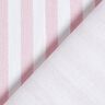 Tecido para decoração Meio linho Panamá Riscas longitudinais – rosé/branco,  thumbnail number 4