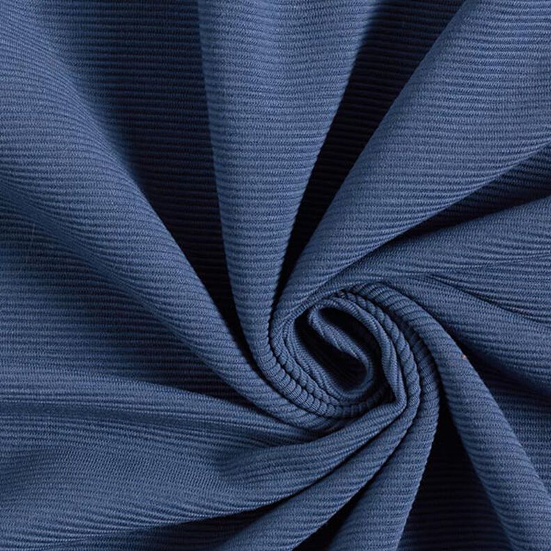 Jersey canelada Otomana lisa – azul ganga,  image number 1