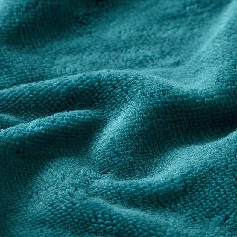 Tecido turco fofo Bambu Liso – azul petróleo,  image number 2