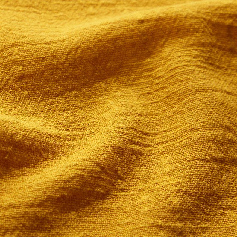 Tecido de algodão Imitação de linho – mostarda,  image number 2