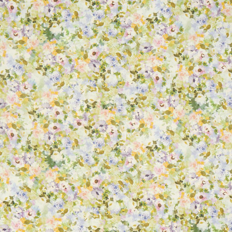 Chiffon Mar de flores recicladas – púrpura média/verde lima,  image number 1