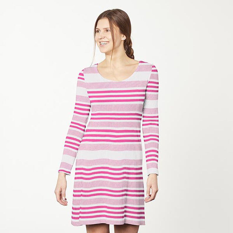 Jersey de viscose Colisão – branco/pink,  image number 6