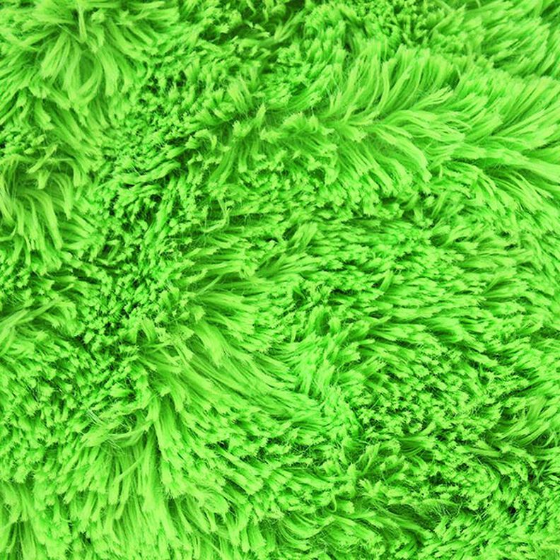 Pelúcia felpuda SHAGGY [1 M x 0,75 M | Pelo: 20 mm]  - verde-néon | Kullaloo,  image number 2