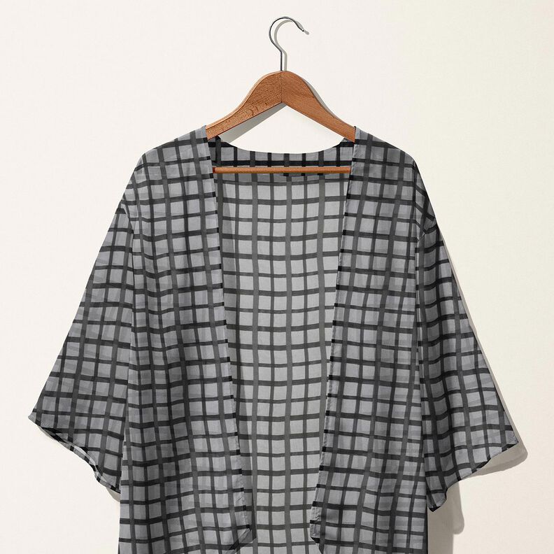 Chiffon Xadrez janela – preto,  image number 5