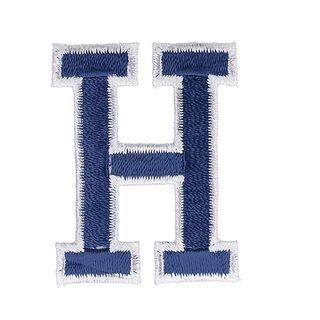 Aplicação Letra H [ Altura: 4,6 cm ] – azul-marinho, 