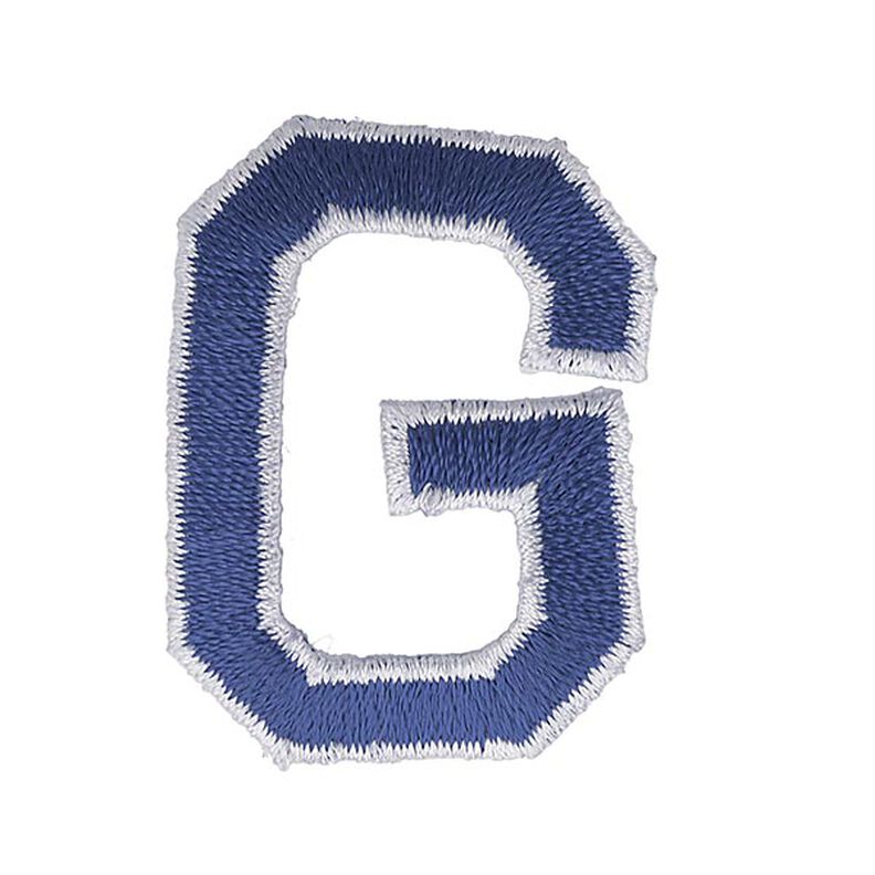 Aplicação Letra G [ Altura: 4,6 cm ] – azul-marinho,  image number 1