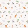 GOTS Jersey de algodão Animais da selva bebés Impressão Digital – branco sujo,  thumbnail number 1