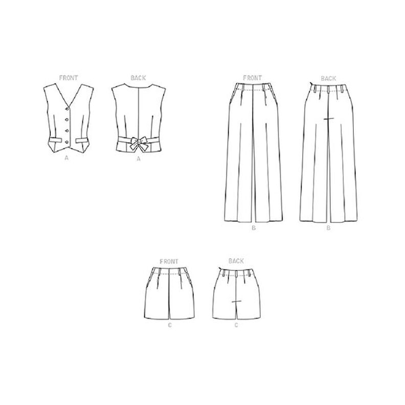 colete / calça / shorts | Butterick 6901 | 42-50,  image number 5