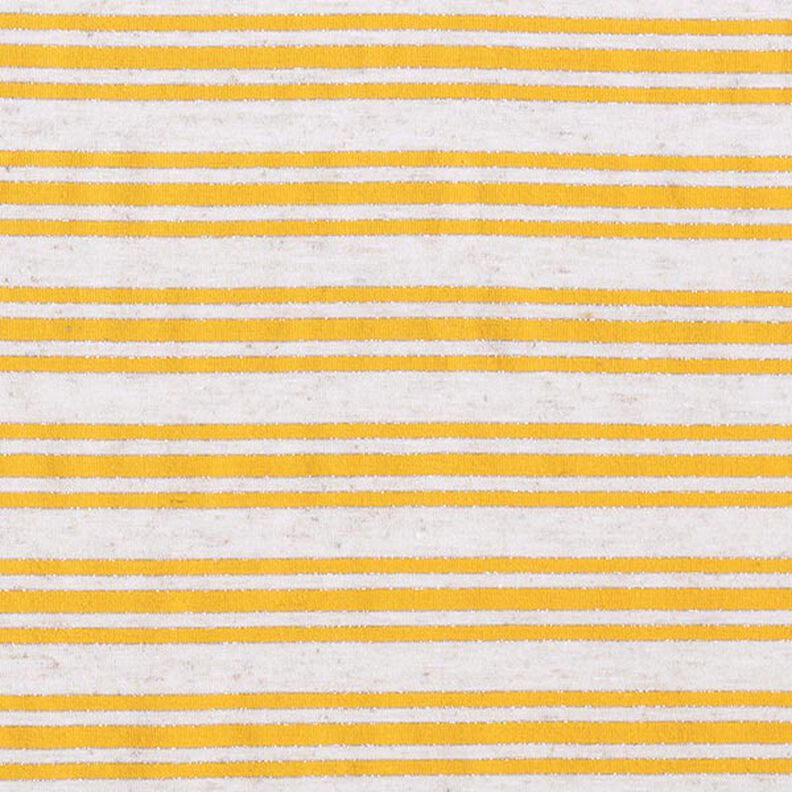 Jersey de viscose Riscas brilhantes irregulares – branco sujo/amarelo-sol,  image number 1