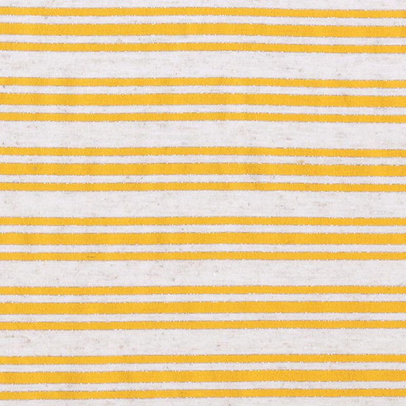 Jersey de viscose Riscas brilhantes irregulares – branco sujo/amarelo-sol,  image number 1