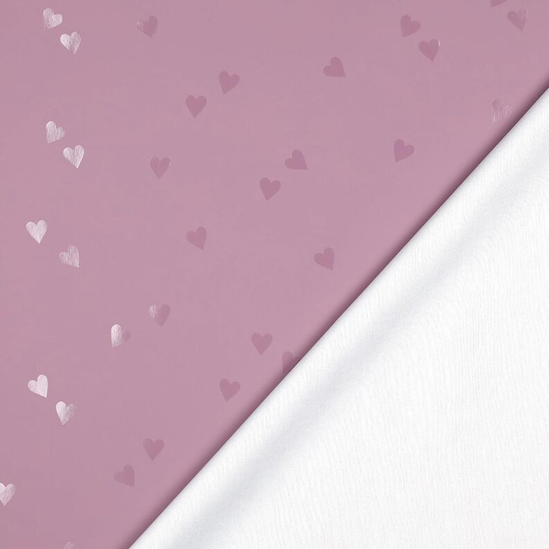 Tecido para impermeáveis Pequenos corações | Poppy Fabrics – rosa-velho claro,  image number 4