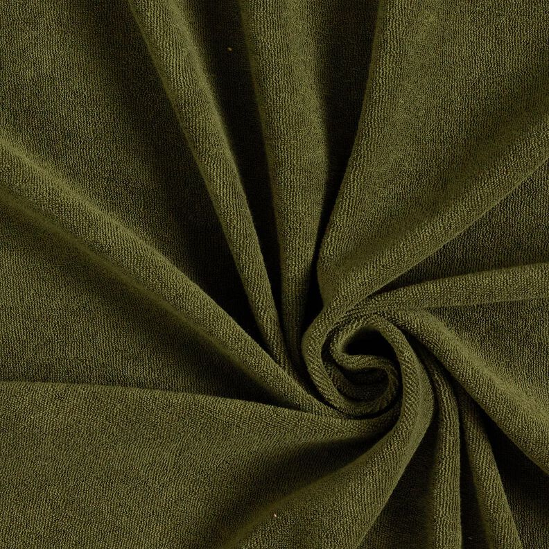 Tecido turco Stretch Liso – oliva escura,  image number 1