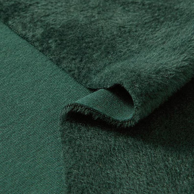 Tecido polar alpino Sweater aconchegante Liso – verde escuro,  image number 4