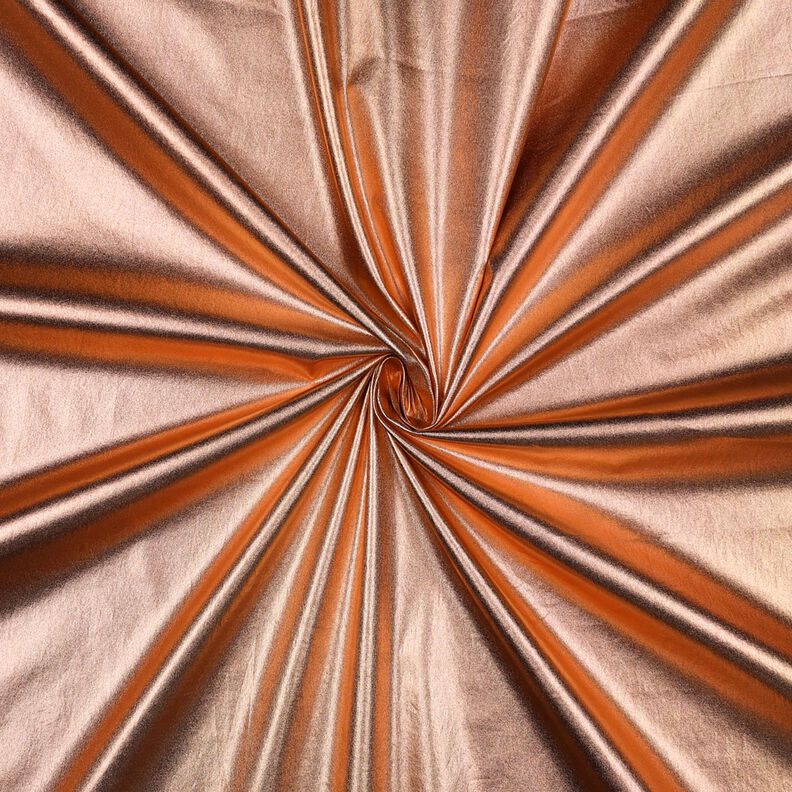 Popelina de algodão adornado com película Liso – ouro rosa metálico,  image number 1