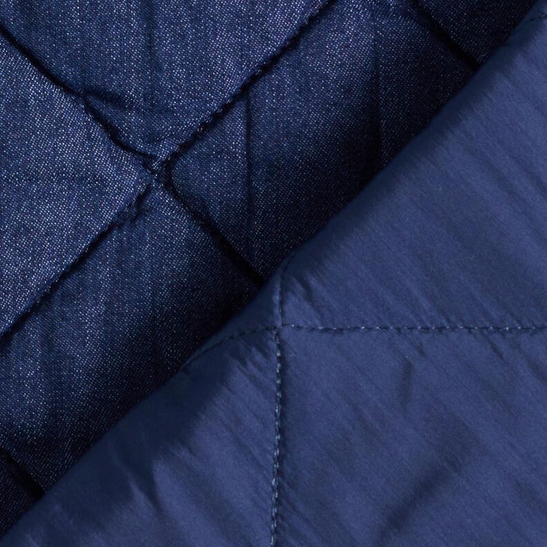 Ganga Tecido acolchoado Losangos – azul-noite,  image number 4