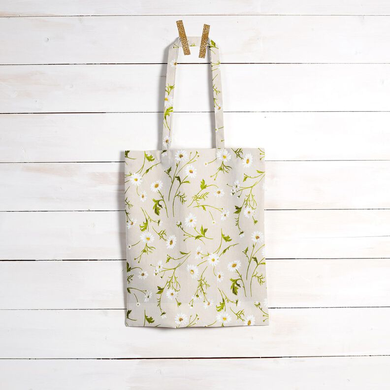 Algodão revestido Margaridas – natural/branco,  image number 9