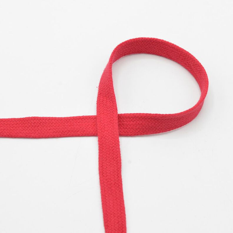 Cordão plano Camisola com capuz Algodão [15 mm] – vermelho,  image number 1