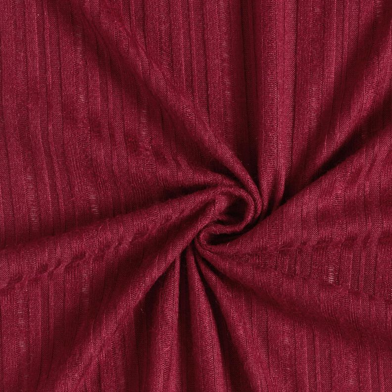 Malha canelada lisa – bordô,  image number 4