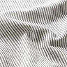 Mistura de linho e algodão Riscas estreitas – preto/branco sujo,  thumbnail number 2