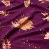 French Terry Folhas douradas de outono | Glitzerpüppi – uva/dourado,  thumbnail number 2