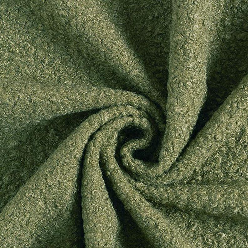 Bouclé de malha feltrada – oliva,  image number 1