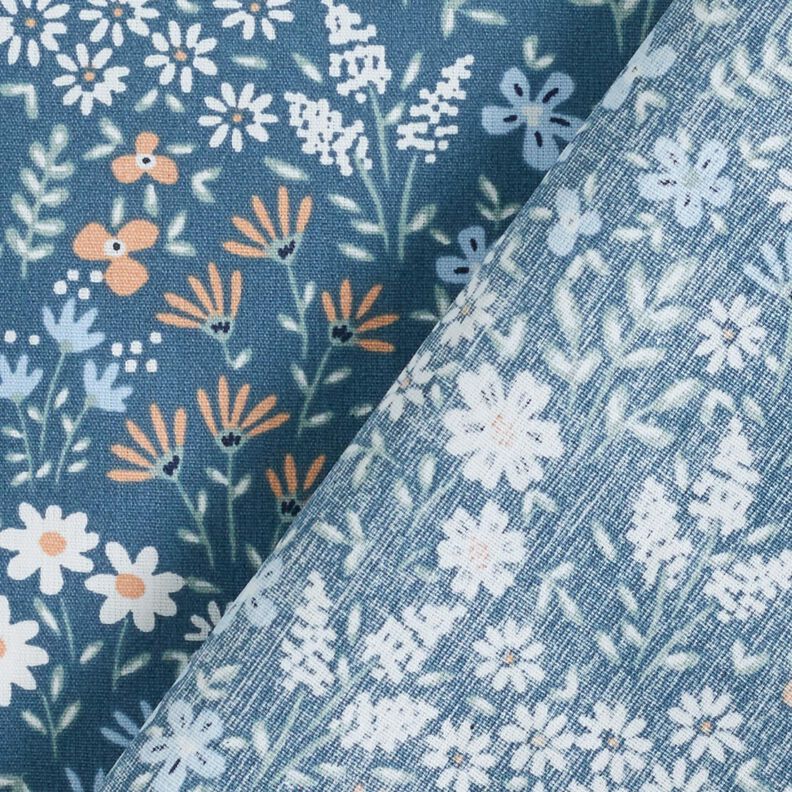 Algodão revestido Prado de flores colorido – jeans azul claro/azul claro,  image number 5