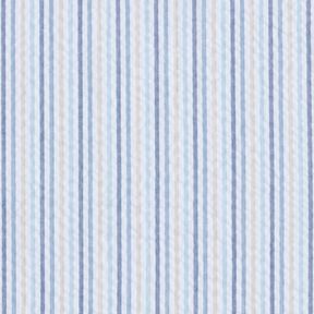 Anarruga Algod&atilde;o Mistura de riscas &ndash; azul/branco, 