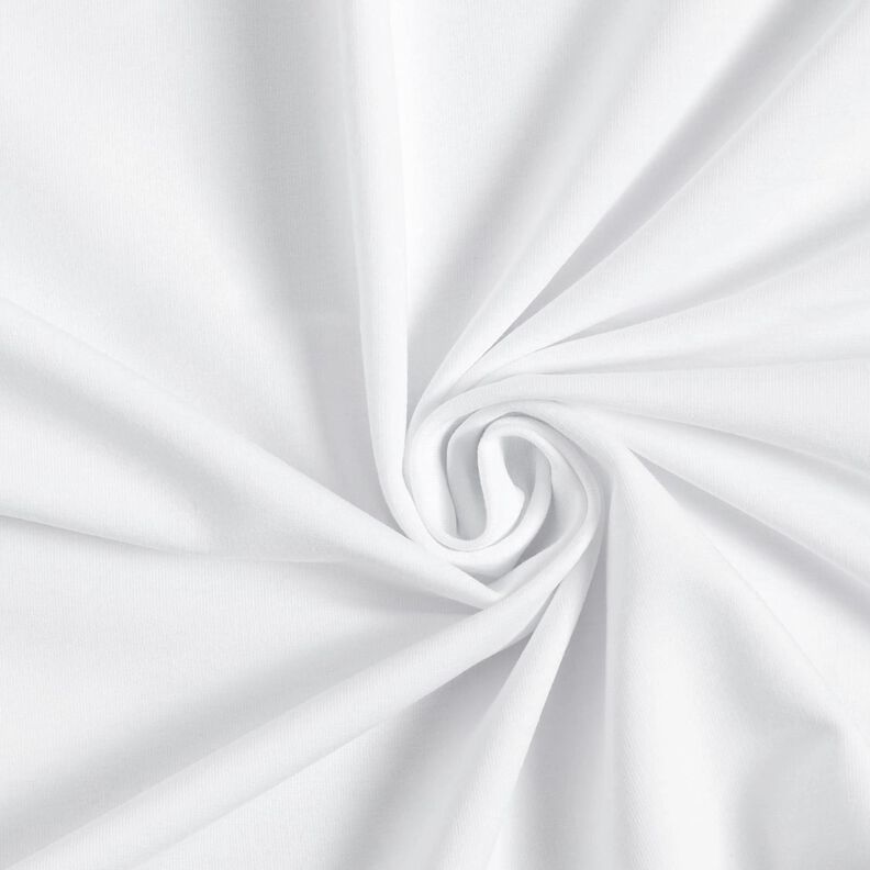 Terry francês simples liso – branco,  image number 1