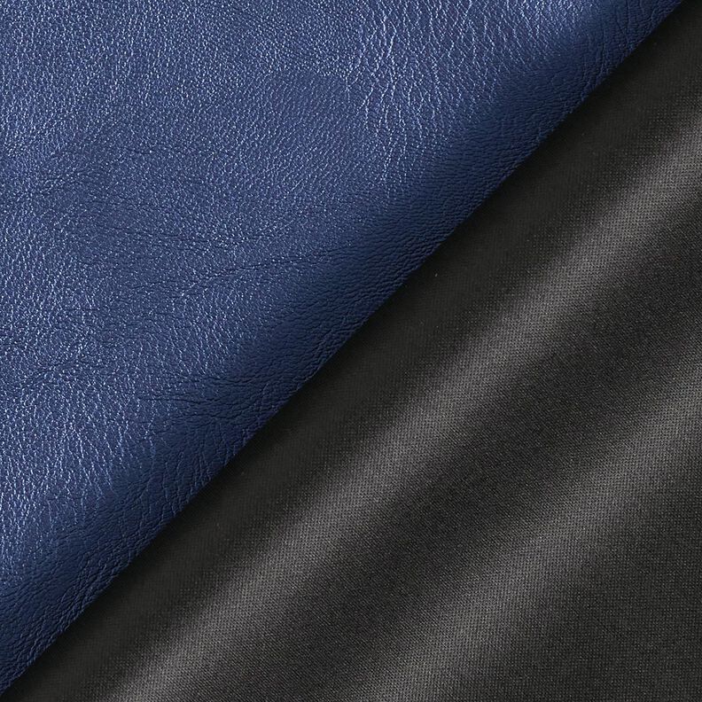 Stretch Imitação de pele Metálico – azul-marinho,  image number 3