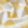 Tecido de algodão Cretone Xadrez abstrato – branco/amarelo-baunilha,  thumbnail number 2