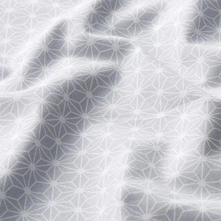Tecido de algodão Cretone Estrela gráfica pequena – cinzento claro, 