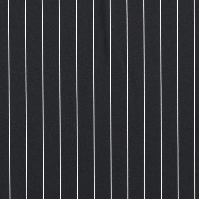 Tecido para calças Stretch Riscas de giz – preto/branco,  image number 1