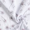 Musselina/ Tecido plissado duplo Papoilas pintadas &ndash; branco/preto,  thumbnail number 3