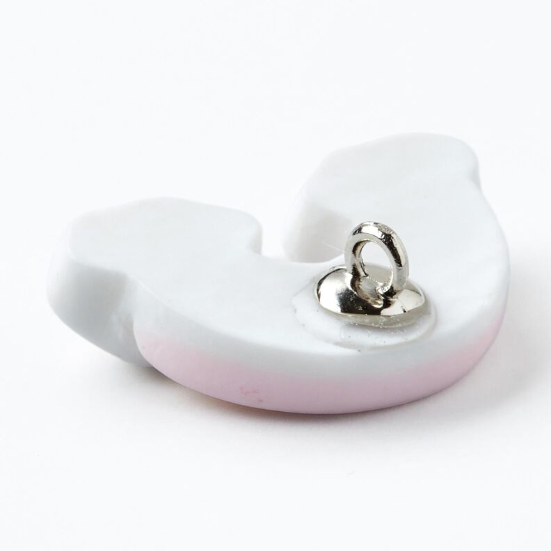 Botão com pé Arco-íris [Ø 26 mm] – rosa-claro/branco,  image number 3