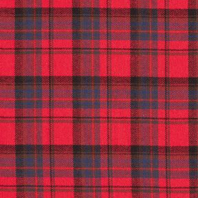 Flanela de algodão Xadrez – cor de malagueta/índigo, 