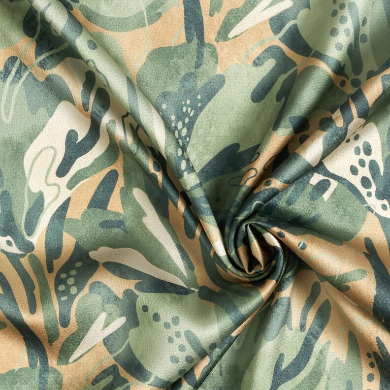 Flores marinhas em crepe acetinado – verde amarelado/bege,  image number 3