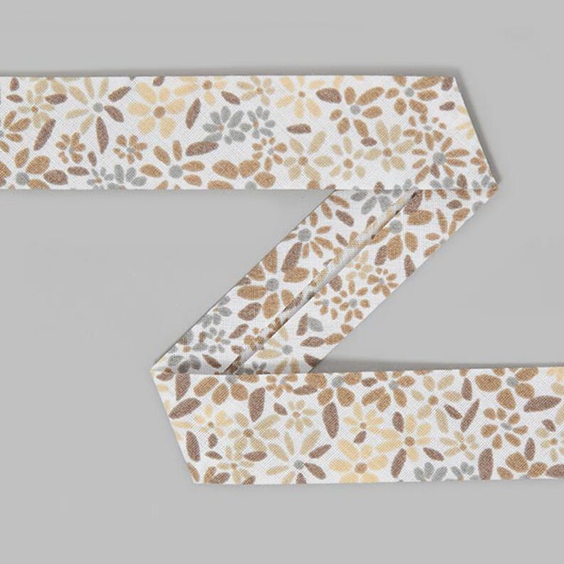 Fita de vi&eacute;s Fleur (19 mm) 2 &ndash; castanho,  image number 1