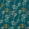 Tecido para decoração Meio linho Panamá Dentes-de-leão – azul petróleo/menta clara,  thumbnail number 1