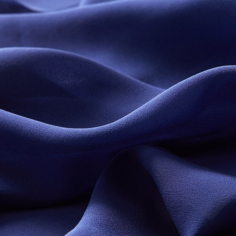 Chiffon de seda – azul-marinho,  image number 5