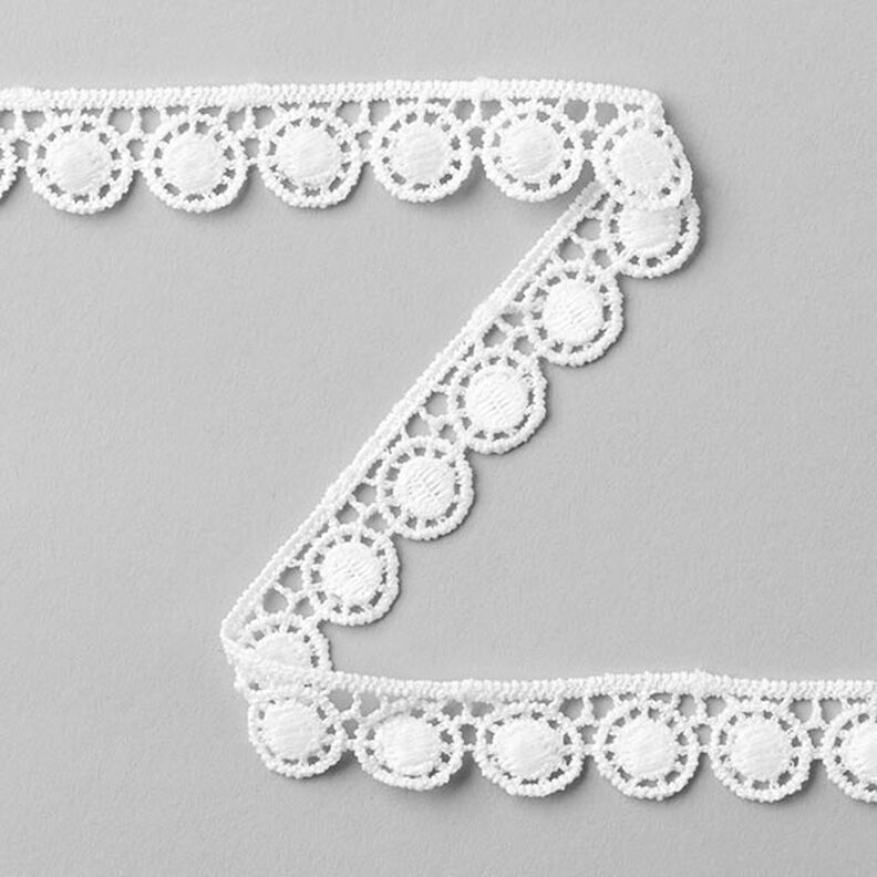 Renda de agulha Lola [14 mm] - branco,  image number 1