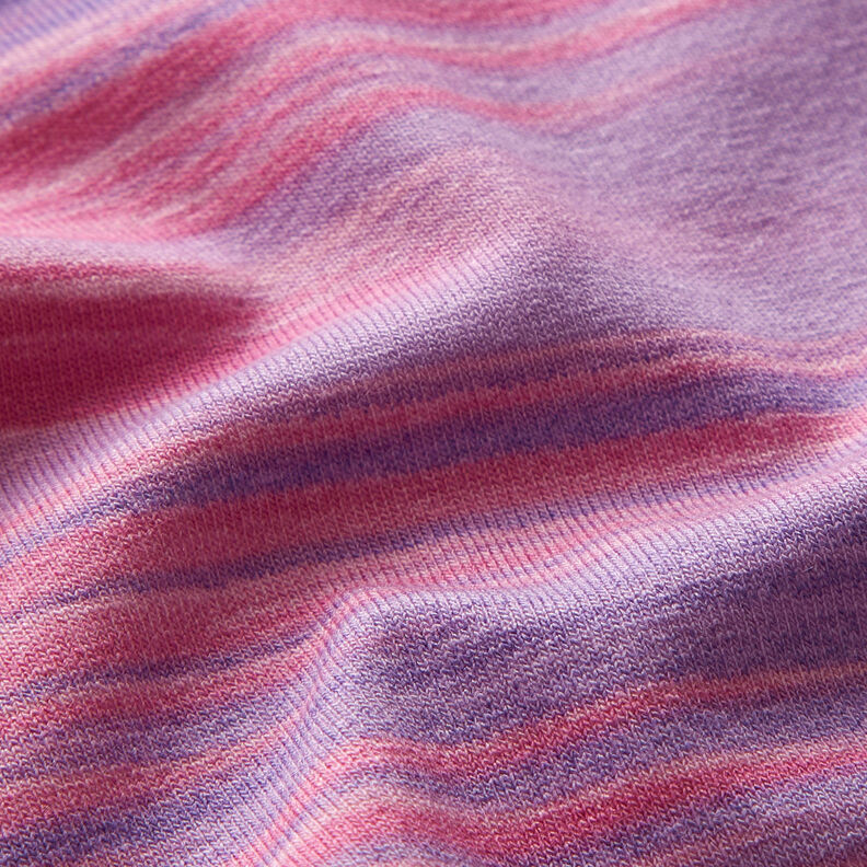 Jersey de viscose Gradação de cor Riscas na vertical – beringela/lilás,  image number 4