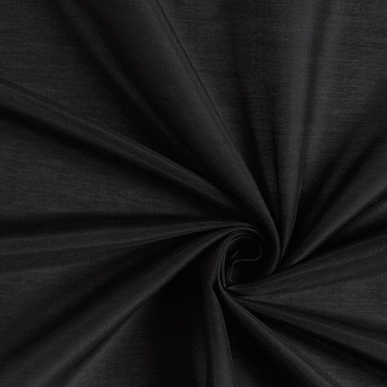 Tecido de algodão e seda super leve Voile – preto,  image number 1