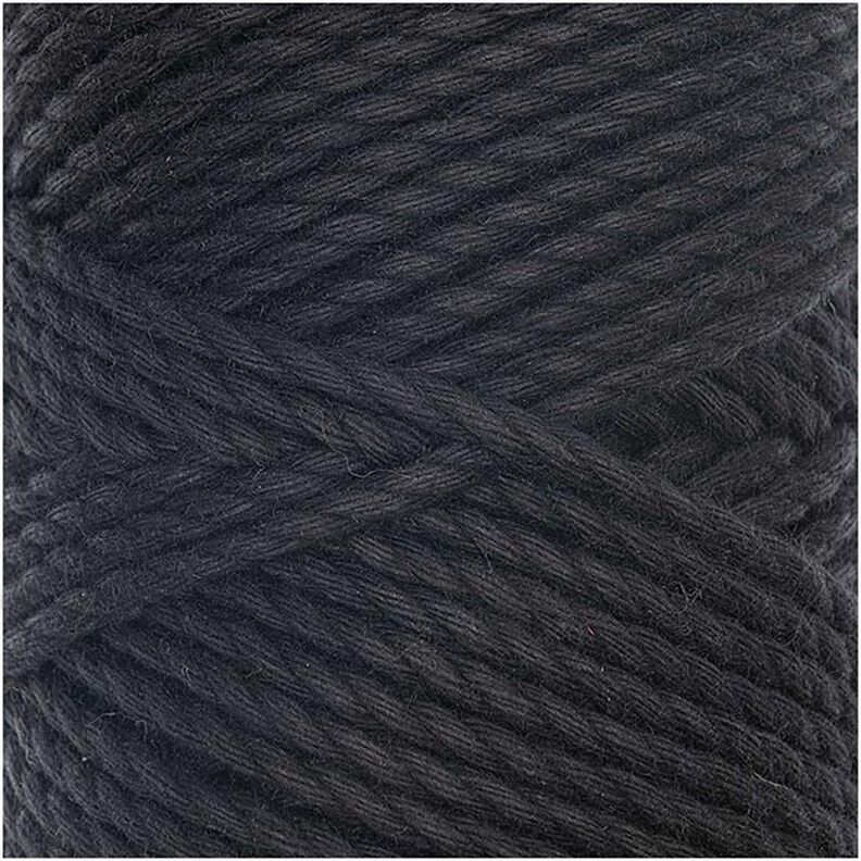 Creative Cotton Cord Skinny Fio de Macramé [3mm] | Rico Design – preto,  image number 2