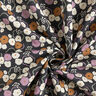 Tecido de algodão Cretone Flores brincalhonas – preto azulado/púrpura média,  thumbnail number 3