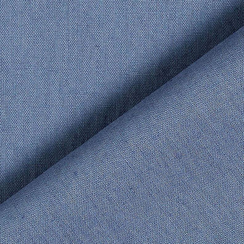 Mistura de linho e algodão Liso – azul aço,  image number 3