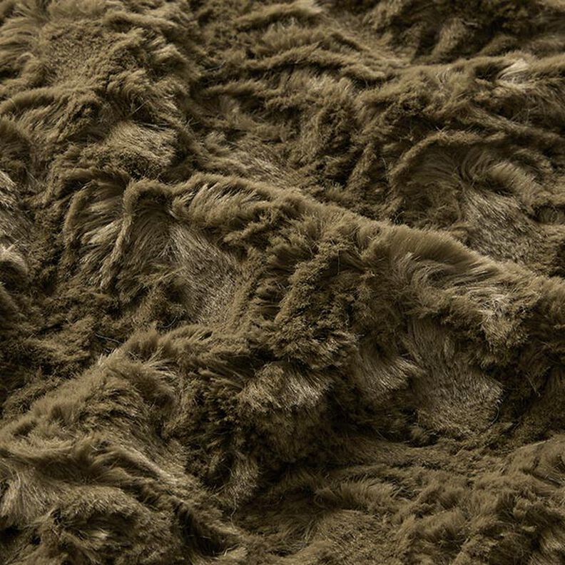 Pelo artificial Padrão losangos – caqui,  image number 2